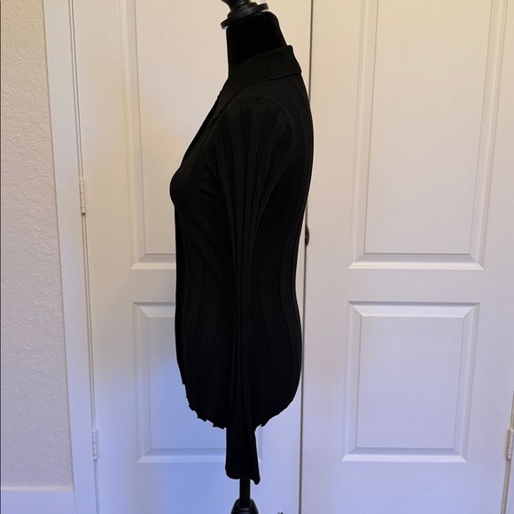 SANDRO Aurel Ribbed Collared Cardigan - Picture 9 of 13